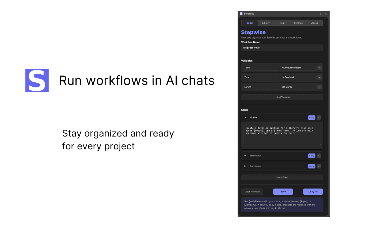Stepwise screenshot 4